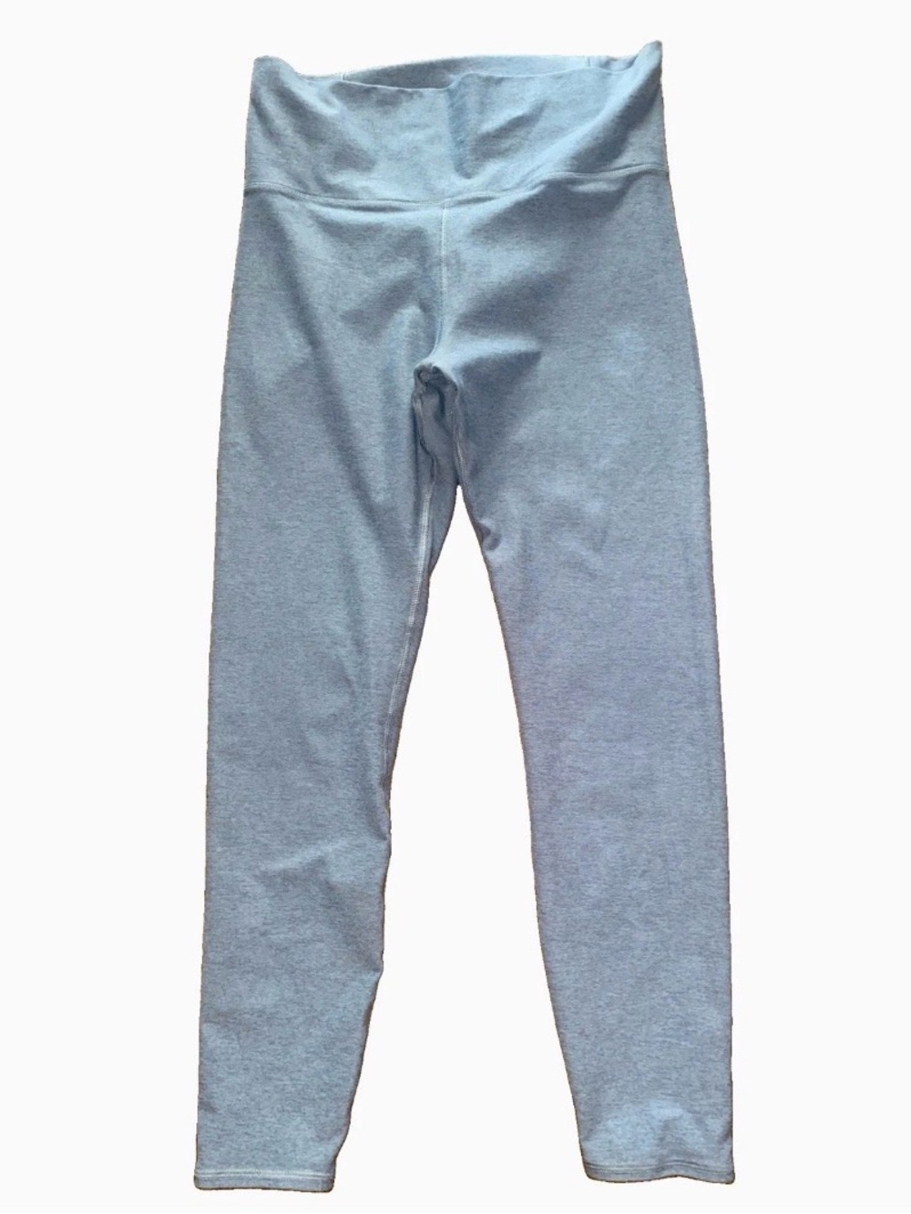 Vuori Women Clean Elevation High Waist 7/8 Leggings Isle Blue Heather Sz M